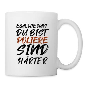 Polier / Baustellen Leiter - Tasse - Weiß - Rechts
