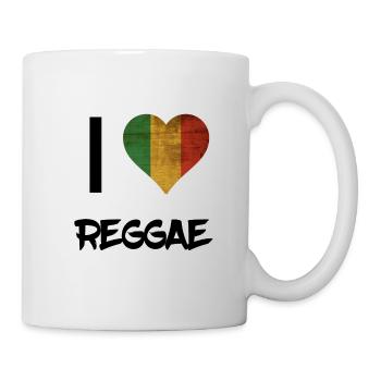 J'aime le reggae - Mug blanc - blanc - Droite