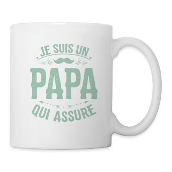 fête des pères - Mug blanc - blanc - Droite