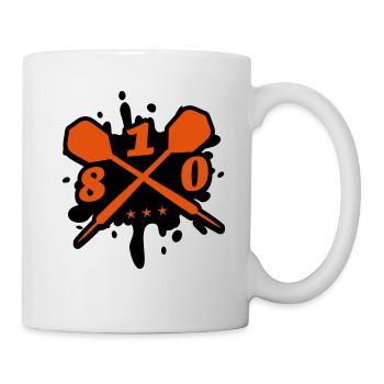 fléchettes fléchette flèche équipe 180 blob - Mug blanc - blanc - Droite