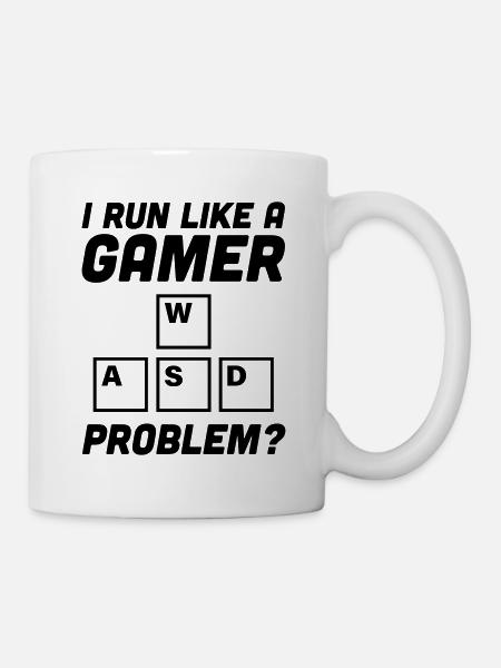 I run like a gamer wasd problem? - Mug - white