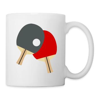 Raquette de ping-pong / Ping Pong - Mug blanc - blanc - Droite