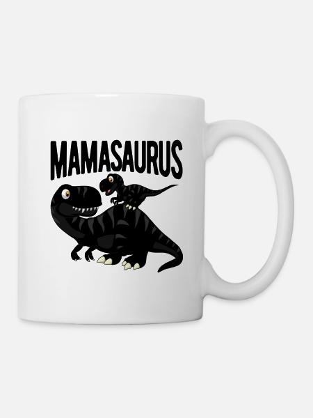 Mamasaurus Mutter Dinosaurier - Tasse - Weiß