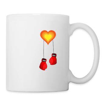 Boxen Boxhandschuhe Boxer Geschenkidee - Tasse - Weiß - Rechts