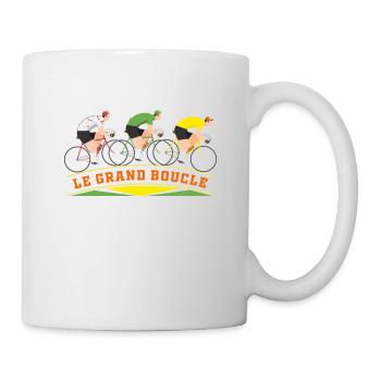 France, France white, France dotted - Mug - white - Right