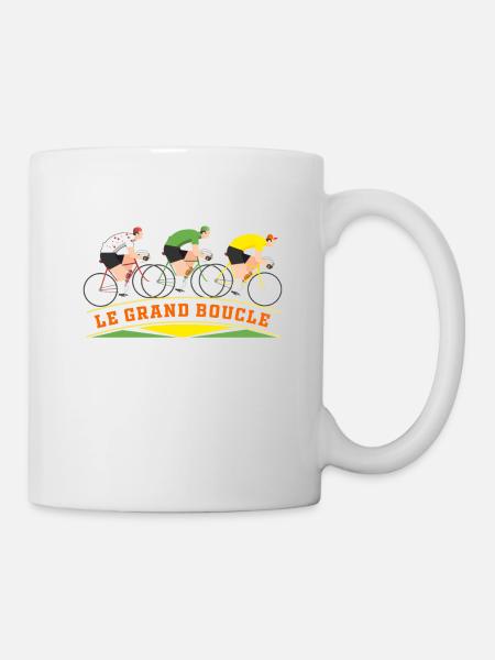 France, France blanc, France pointillé - Mug blanc - blanc