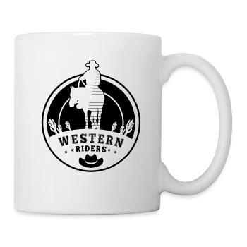 westernreiten, western reiten reining, reining - Tasse - Weiß - Rechts