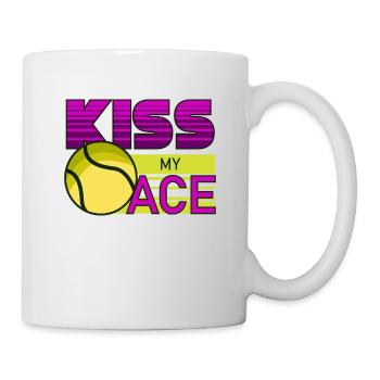 Tennis, tennis balle de tennis, tennis tennis court - Mug blanc - blanc - Droite