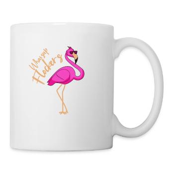Flamant rose, flamant rose, flamants roses - Mug blanc - blanc - Droite