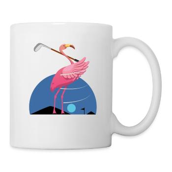 Flamingo, Flamingo flamazing Flamingo, rosa - Tasse - Weiß - Rechts