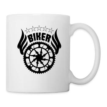 Biker logo - Mug - white - Right