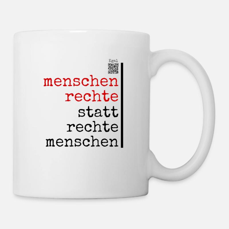 Menschenrechte - Tasse - Weiß