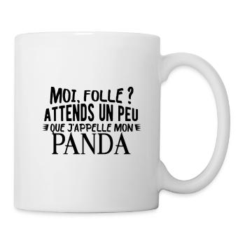 Panda Citation Drôle Humour Folle - Mug blanc - blanc - Droite
