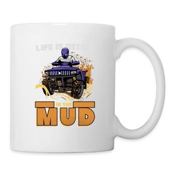 Quad, Quad Schmutz, Quads - Tasse - Weiß - Rechts