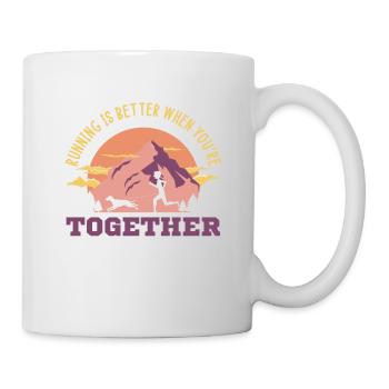 canicross, canicross im Freien, Canicross Gürtel - Tasse - Weiß - Rechts