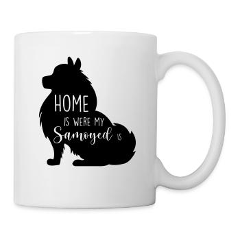 Samojede Spruch - Tasse - Weiß - Rechts