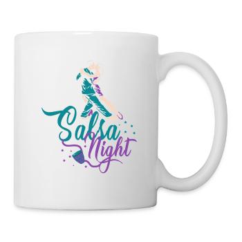 Salsa, Salsa latin, Latein Tanz - Tasse - Weiß - Rechts