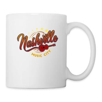 Nashville Musik, Nashville Musik Country Musik - Tasse - Weiß - Rechts
