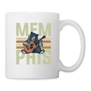 Musik aus Memphis, Musik aus Memphis liebt Blues - Tasse - Weiß - Rechts