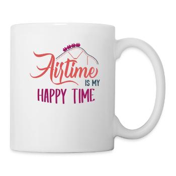 Achterbahn, Achterbahn Turbulenzen, ekg - Tasse - Weiß - Rechts