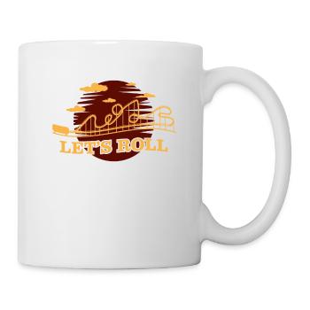 Roller coaster, roller coaster heartbeat, G forces - Mug - white - Right