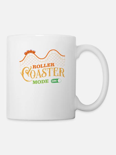 Roller coaster, roller coaster, boucle - Mug blanc - blanc