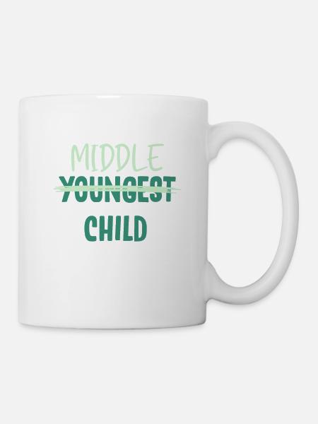 Geschwister, Geschwister jüngste, älteste - Tasse - Weiß