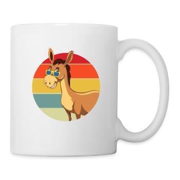 Esel, Esel Maultier, süßer Esel - Tasse - Weiß - Rechts
