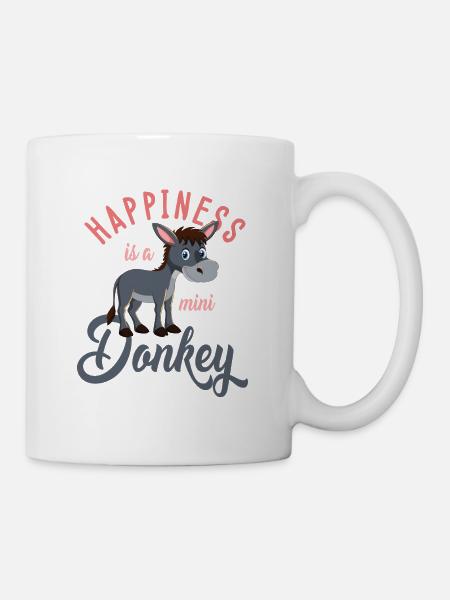 Esel, Esel böser Esel, schlauer Esel - Tasse - Weiß