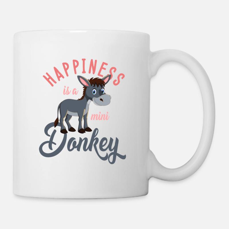 Esel, Esel böser Esel, schlauer Esel - Tasse - Weiß