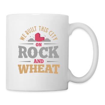 Brettspiel, Brettspiel Holz, Weizen - Tasse - Weiß - Rechts