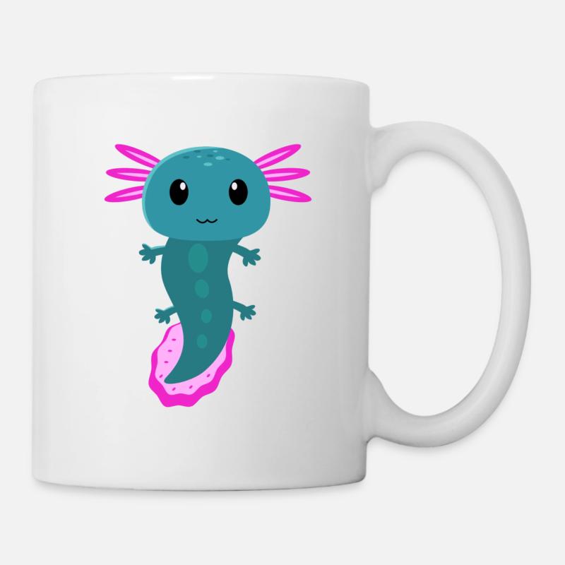Axolotl, axolotl gamessalotl, sød axolotl, - Mugg - vit