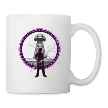 Tesla Nikola, Tesla Nikola Tesla, patent, - Mug - white - Right