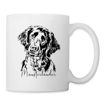 MÜNSTERLÄNDER Jagdhund Jagdhunde Wilsigns - Tasse - Weiß - Rechts