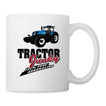 Traktor - Schlepper - Landwirt - Bauer - Tasse - Weiß - Rechts