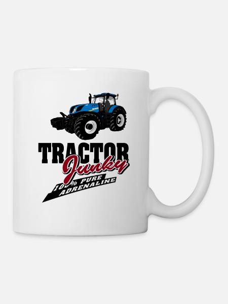 Traktor - Schlepper - Landwirt - Bauer - Tasse - Weiß