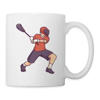 Joueur de crosse - Mug blanc - blanc - Droite