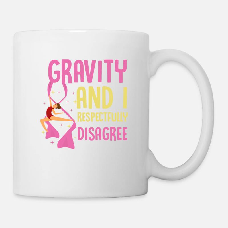 Aerialdance, Aerial dance air, air silks, - Mug - white