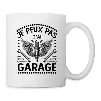Je Peux Pas J'ai Garage - Mug blanc - blanc - Droite