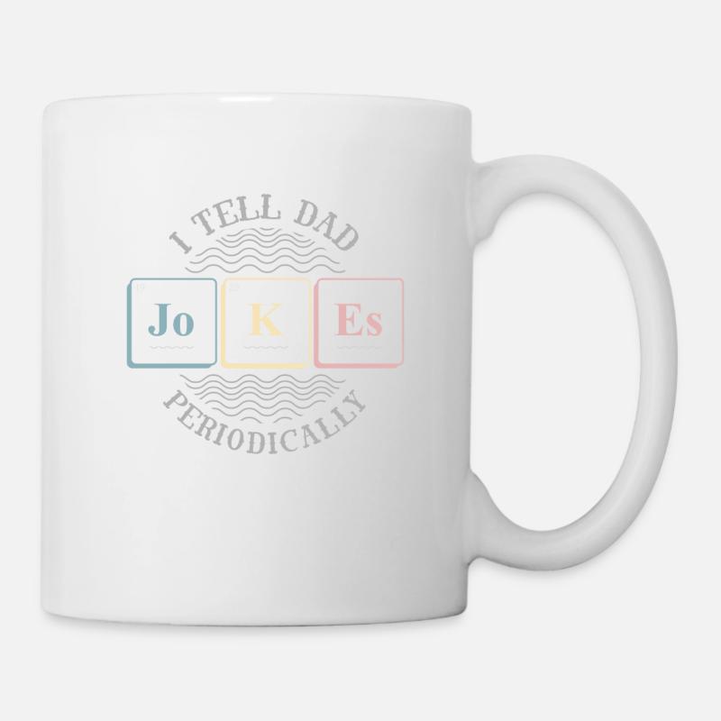 Papa, Papa Witze, Witze, - Tasse - Weiß