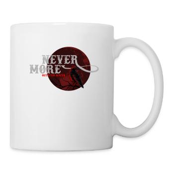 Rabe, Rabe Schädel, Hexe, - Tasse - Weiß - Rechts