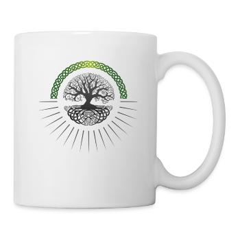 Arbre de vie, arbre de vie, arbre, arbre de vie, - Mug blanc - blanc - Droite