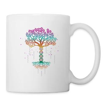Lebensbaum, Lebensbaum Baum des lebens, Genetik, - Tasse - Weiß - Rechts