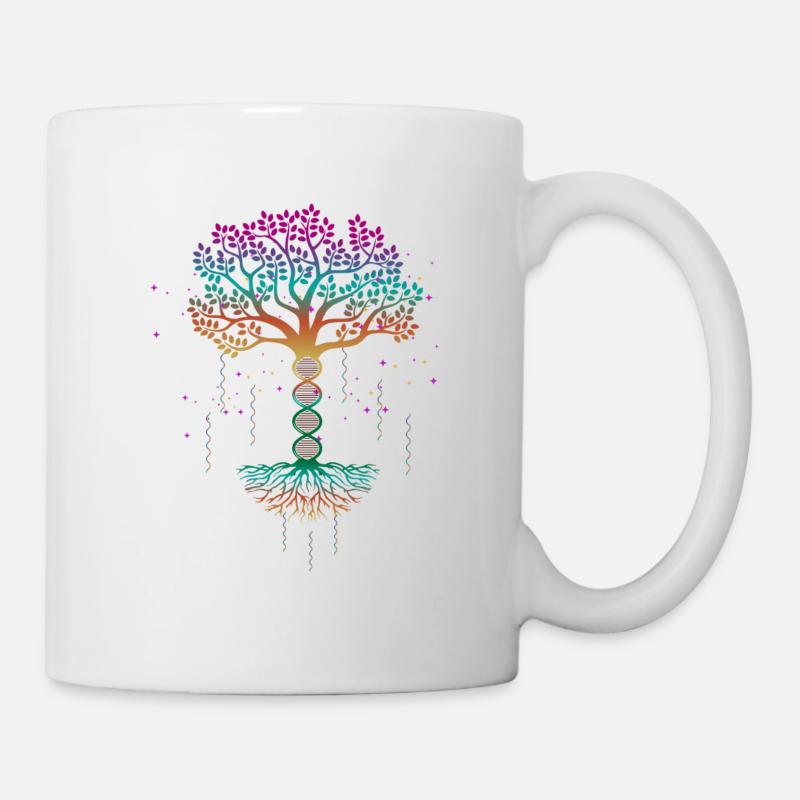 Lebensbaum, Lebensbaum Baum des lebens, Genetik, - Tasse - Weiß