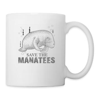 La laque, mer de la mer, Manati, - Mug blanc - blanc - Droite