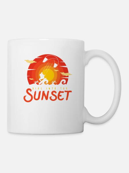 Kitesurf, Kitesurf Kitesurf, Kite, Kite, - Mug blanc - blanc