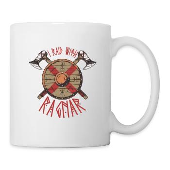Wikinger, Wikinger Odin, Nordisch, - Tasse - Weiß - Rechts