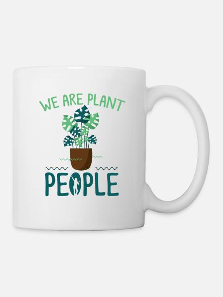 plante, plante d’intérieur, plantes, - Mug blanc - blanc