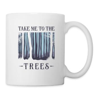 Baum, Baum Wald, Natur, - Tasse - Weiß - Rechts