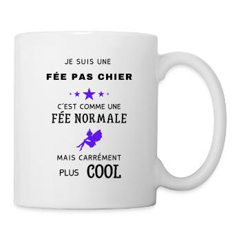 La fée pas chier clochette humour meilleure amie - Mug blanc - blanc - Droite